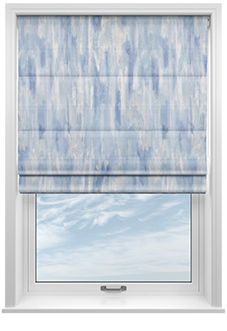 Waterfall, Azure - Roman Blind